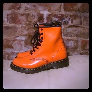 Orange Dr Martens US 8